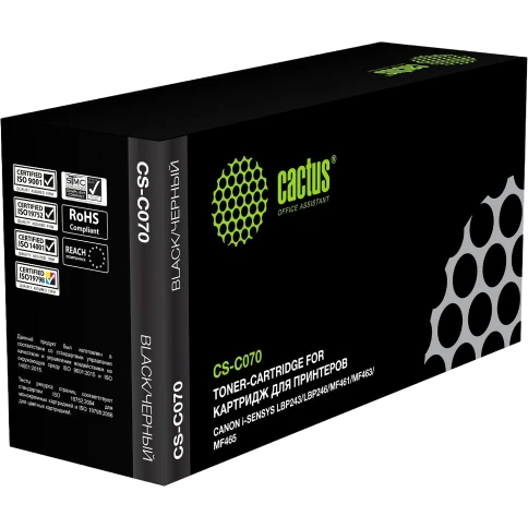 Картридж лазерный Cactus CS-C070 070 черный (3000стр.) для Canon i- фото 2