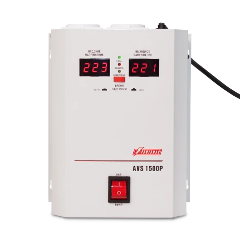 Стабилизатор POWERMAN AVS 1500P, ступенчатый регулятор, цифровые индик фото 2
