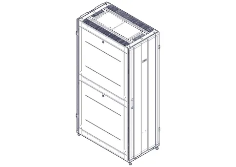 Шкаф Systeme Electric, серия Uniprom, 42U-600/1070, боковые панели 4шт фото 8