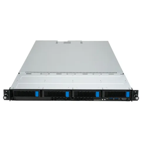 Серверная платформа/ ASUS RS501A-E12-RS4, 1U, 1x  SP5 (LGA 6096) 400W, 24x DIMM DDR5 6400/4800, 4x 3.5'' SATA/SAS, 2x M.2 SATA/NVME x4 22110, 3x PCIe x16+ 1x OCP3.0 x16, 1x 2-port 1GbE Intel I350 LAN, up to 2 single-slot GPU cards, 1+1 1600W фото 3