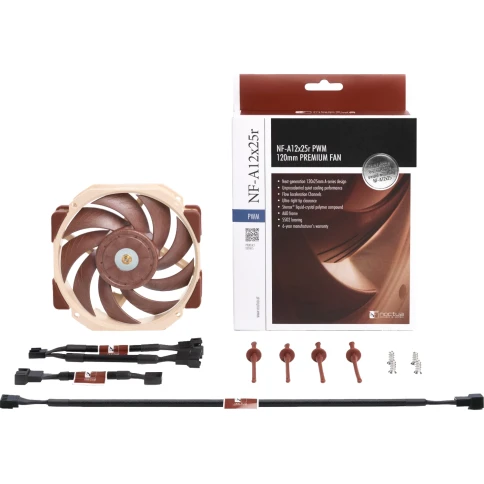 Кулер для корпуса/ Case Cooler Noctua NF-A12x25r PWM (120x120x25mm, 4-pin... фото 5