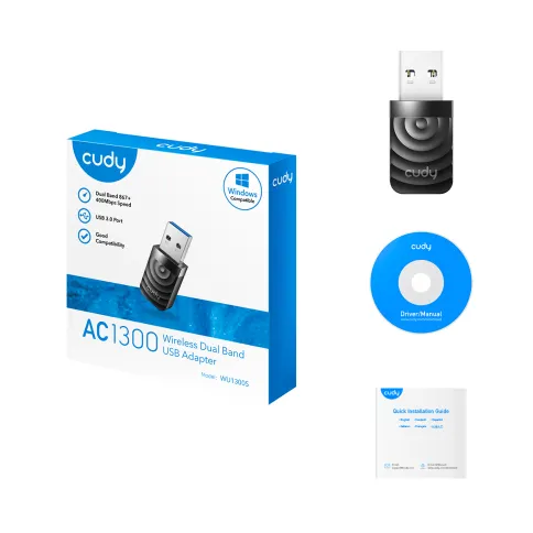 Адаптер Wi-Fi/ 1300Mbps High Gain Wi-Fi USB 3.0 Adapter, 802.11ac/a/b/ фото 4