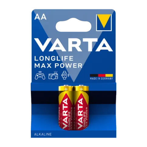 Varta LONGLIFE MAX POWER (MAX TECH) LR6 AA BL2 Alkaline 1.5V (4706) фото 1