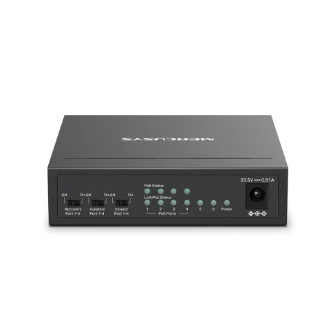 Коммутатор/ 6-Port 10/100 Mbps Desktop Switch with 4-Port PoE+ PORT:... фото 3