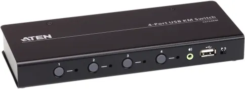4-портовый USB КМ-переключатель с функцией Boundless Switching (кабели фото 3