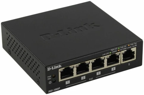 Коммутатор D-Link DL-DGS-1005P/A1A фото 1