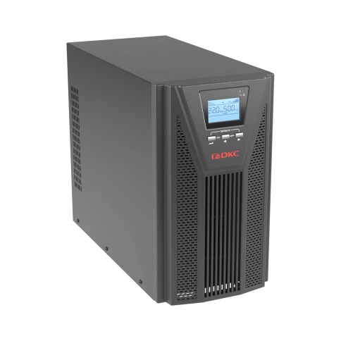 Онлайн ИБП ДКС серии Small Tower, 2000 ВА/1800 Вт, 1/1, 4xSchuko, EPO, USB, RS-232, RJ45, з/у 6А, без АКБ фото 3