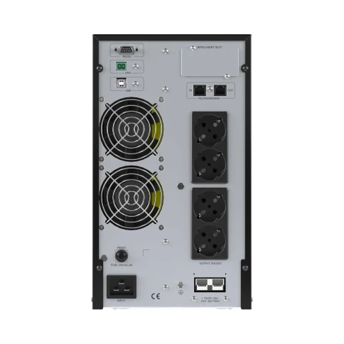 Онлайн ИБП ДКС серии Small Tower, 3000 ВА/2700 Вт, 1/1, 4xSchuko, EPO, USB, RS-232, RJ45, з/у 6А, без АКБ фото 5