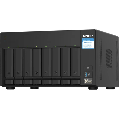 Сетевое хранилище без дисков/ SMB QNAP TS-832PX-4G 8-Bay NAS, AL324 64 фото 3