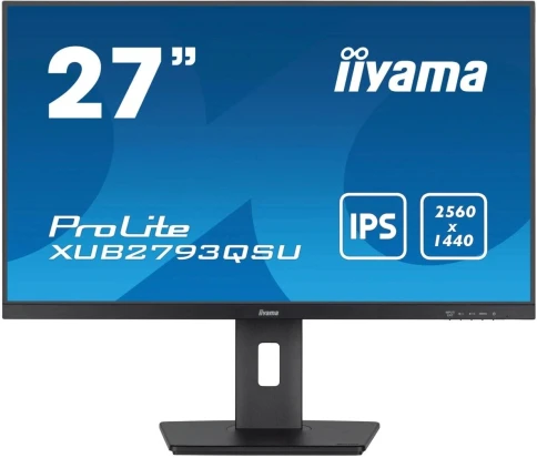 Монитор Iiyama 27" ProLite XUB2793QSU-B7 черный IPS LED 1ms 16:9 HDMI фото 1