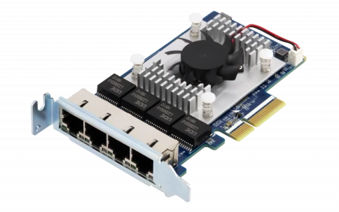 Сетевая карта/ QNAP QXG-5G4T-111C Quad Port 5 GbE RJ-45 Network Card, фото 1