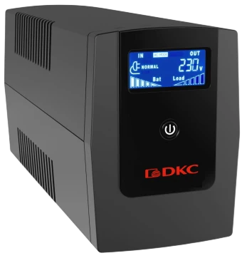 Линейно-интерактивный ИБП ДКС серии Info LCD, 1500 ВА/900 Вт, 1/1, 4xIEC C13, USB + RJ45, LCD, 2x8Aч фото 2