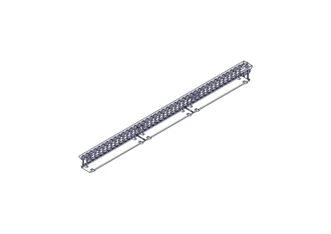 Systeme Electric vertical cable manager, Excelente series, plastic fin фото 7