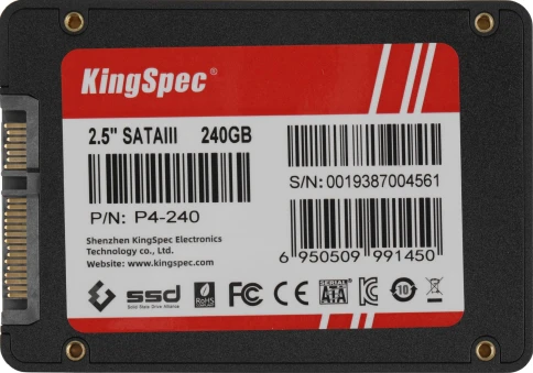 Твердотельный накопитель Kingspec SATA-III 240GB P4-240 2.5" [P4-240] фото 4