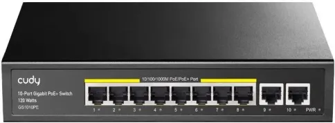 Коммутатор/ 8 RJ-45 10/100/1000M PSE ports +2 RJ45 10/100/1000  Uplink фото 2