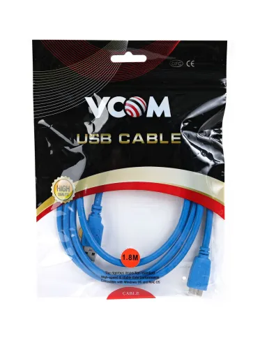 VCOM USB 3.2 Type-AM - USB Micro-B 1.8м фото 3