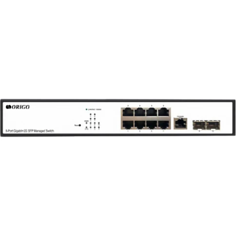 Коммутатор/ Managed L2 Switch 8x1000Base-T, 2x1000Base-X SFP, RJ45 Console, 19"... фото 2