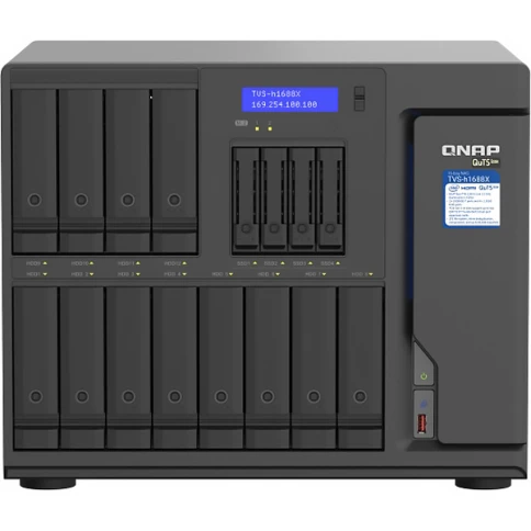 Сетевое хранилище без дисков/ ENTERPRISE QNAP TVS-h1688X-W1250-32G QTS фото 1