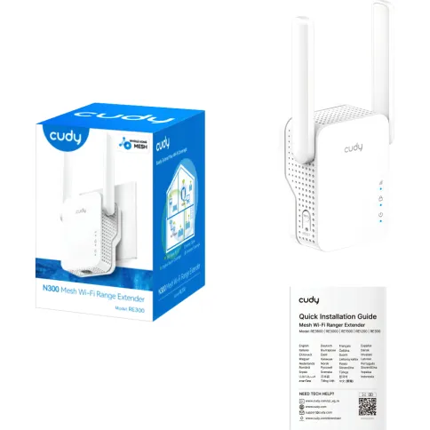 Усилитель Wi-Fi/ N300 Wi-Fi Mesh Repeater, AP mode,  300Mbps at 2.4GHz фото 4