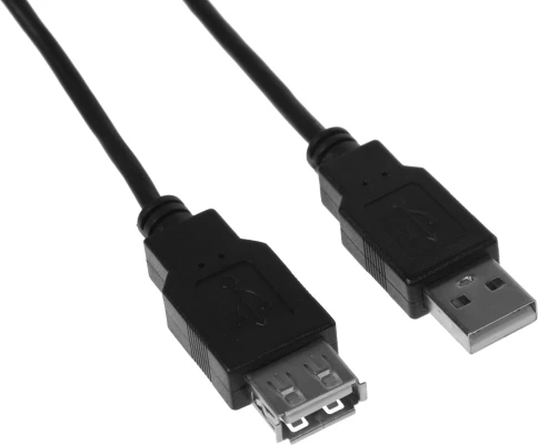 Кабель-удлинитель KingPrice KP-AmAf-v2-1.5m ver2.0 USB A(m) USB A(f) 1.5м черный... фото 1