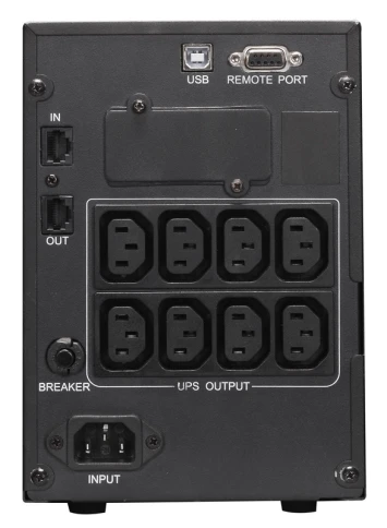 Источник бесперебойного питания Powercom Smart King Pro+ SPT-1000 LCD 800Вт 1000ВА черный/ UPS Powercom Smart King Pro+ SPT-1000 LCD 800W 1000Va black фото 6
