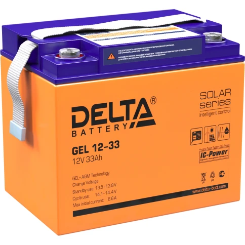 Батарея DELTA серия GEL, GEL 12-33, напряжение 12В, емкость 33Ач... фото 1