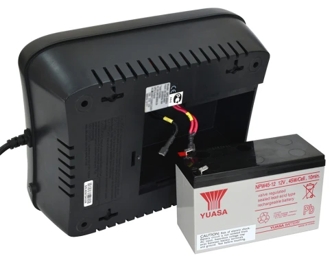 ИБП SPD-750U LCD, линейно-интерактивный, цифровой дисплей,  750 ВA, 450 Вт, 4 евророзетки с резервным питанием, 4 евророзетки с фильтрацией, USB,  защита RJ45/RJ11, батарея свинцово-кислотная 12В 9Ач, ШхГхВ 285х232х103мм, 7.4 кг/ UPS SPD-750U LCD, line-in фото 4