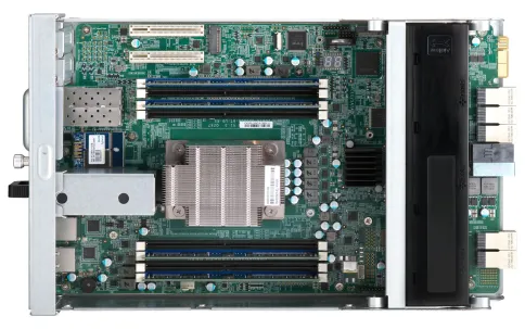 Сетевое хранилище без дисков/ Enterprise QNAP ES1686dc-2142IT-96G NAS, 16-tray SAS w/o HDD, rackmount, 2xPSU, per controller: Xeon D-2142IT 8-core 1.9 GHz processor (burst up to 3.0 GHz), 48 GB RDIMM DDR4 ECC up to 512 GB (8 x 64GB), 4xSFP+, Included rail фото 10