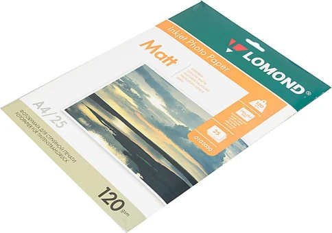 Фотобумага Lomond 0102030 A4/120г/м2/25л./белый матовое для струйной п фото 1