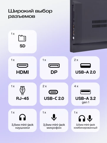 Моноблок/ HIPER V30 2k   27"(2560x1440 (матовый) IPS)/Intel Core i5 14 фото 8