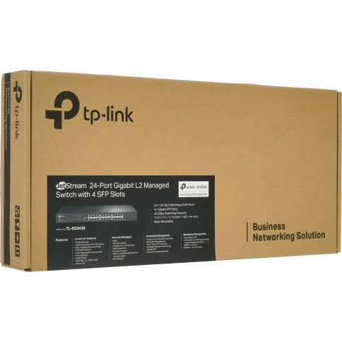 Коммутатор/ JetStream™ 24-port Gigabit L2/L2+ Managed Switch with 4 SFP... фото 7
