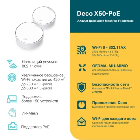 TP-Link Deco X50-PoE (2-pack) фото 9