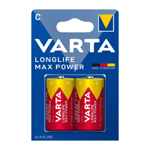Varta LONGLIFE MAX POWER (MAX TECH) LR14 C BL2 Alkaline 1.5V (4714) фото 1