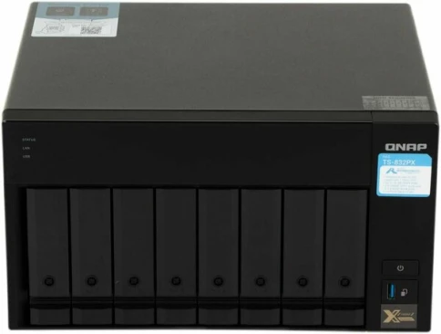 Сетевой RAID-накопитель QNAP QN-TS-832PX-4G фото 1