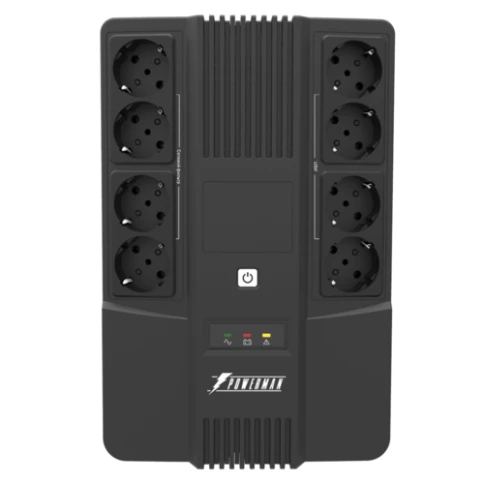 ИБП POWERMAN Brick 1000, линейно-интерактивный, 1000ВА, 600Вт, 4 евророзетки с резервным питанием, 4 евророзетки с фильтрацией, батарея 12В 9Ач 1 шт., 309мм х 202мм х 93мм, 5.6 кг./ UPS POWERMAN Brick 1000, line-interactive, 1000VA, 600W, 4 eurosockets wi фото 1
