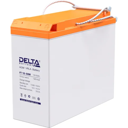 Батарея DELTA серия FT-M, FT 12-50 М, напряжение 12В, емкость 50Ач (ра фото 1