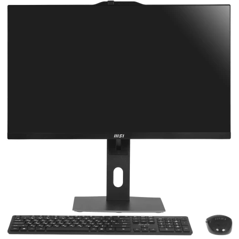 Моноблок/ MSI Modern AM272P 1M-864XRU   27"(1920x1080 IPS)/Intel Core 3 100U(1.2Ghz)/8192Mb/256PCISSDGb/noDVD/Int:Intel® Graphics/Cam/BT/WiFi/war 1y/7.5kg/Black/DOS + Wireless KB+M фото 2