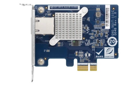 Сетевая карта/ QNAP QXG-5G1T-111C PCIe Gen2 x1, Single-port 4-speed 5 фото 2