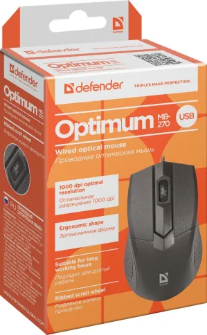 Defender Optimum MB-270 черный фото 2