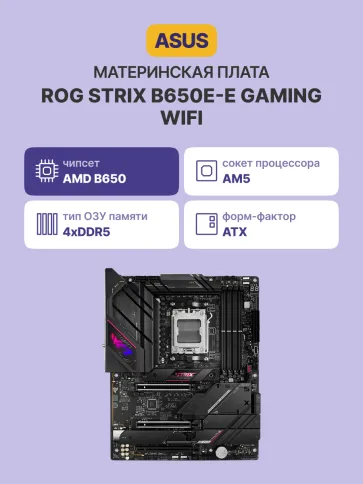 ASUS ROG STRIX B650E-E GAMING WIFI фото 2