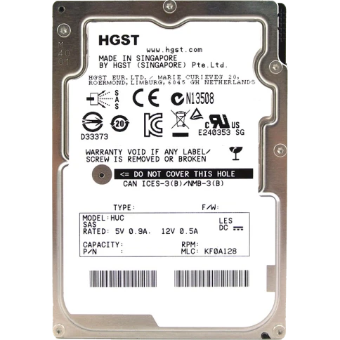 Жесткий диск/ HDD HGST SAS Server 300Gb 2.5'' Ultrastar 10K rpm 12Gb/s фото 1
