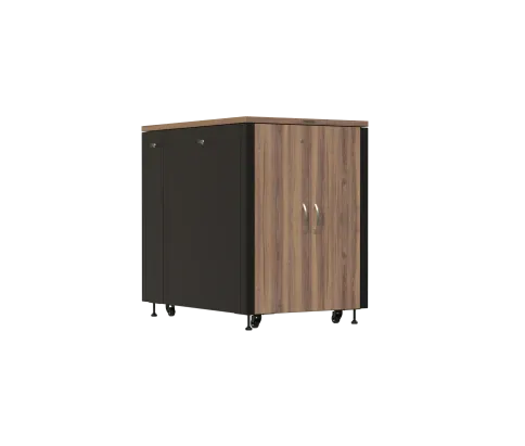 Шкаф напольный 19 дюймовый звукоизолирующий, 18U, 1200х750х1134 мм (Вх фото 1