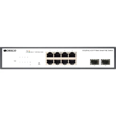 Коммутатор/ Unmanaged Switch 8x1000Base-T PoE, 2x1000Base-X SFP, PoE Budget 120W,... фото 2