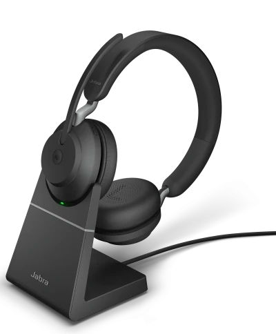 Гарнитура беспроводная/ Jabra Evolve2 65, Link380c MS Stereo Stand Bla фото 1