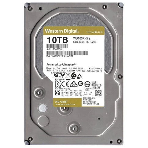 Жесткий диск Western Digital Gold WD103KRYZ 10ТБ 3,5" 7200RPM 512MB... фото 9