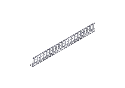 Vertical cable manager Systeme Electric, Excelente series, 42U, plasti фото 1