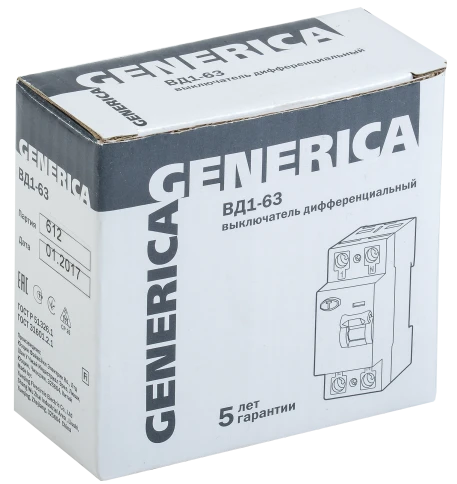 УЗО ВД1-63 2Р 16А 30мА GENERICA фото 8