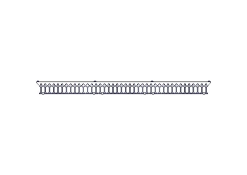 Systeme Electric vertical cable manager, Excelente series, plastic fin фото 12