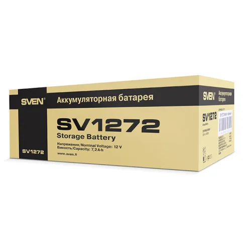 Батарея SVEN SV 1272 (12V 7.2Ah), напряжение 12В, емкость 7.2А*ч, макс фото 5