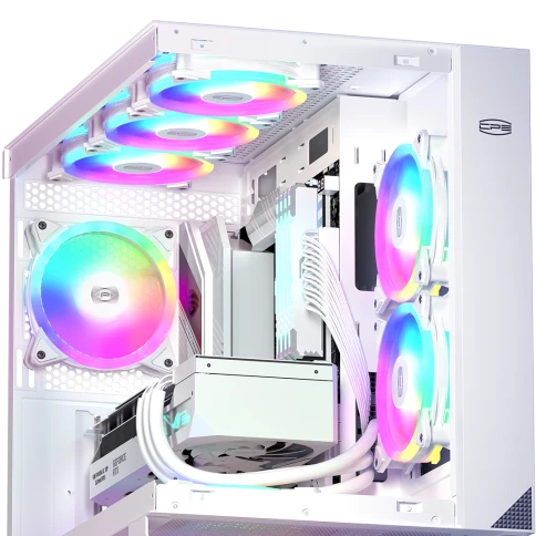 Кулер для корпуса/ Case Cooler PCCooler F3 T120 ARGB WH (120x120x25mm, фото 6